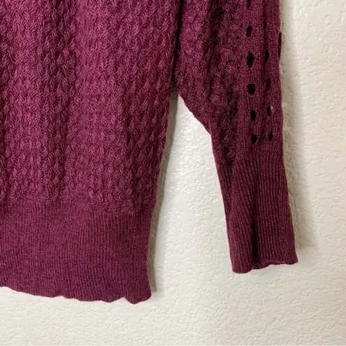 Lane Bryant  Women’s Size 14/16 Burgundy Knit Dolman Sweater