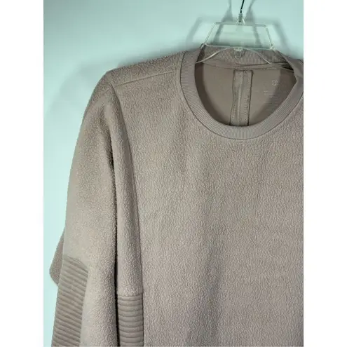 Tahari Sport Sweatshirt Athleisure Back Zip Sherpa Long Sleeve Size 1X