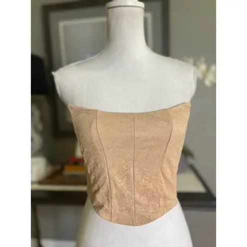 H:ours Yasir Top Light Tan Womens Size Large