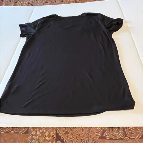 MLB Pittsburgh Pirates Campus Life Womens Large Black Fitted Short Sleeve Shirt Black