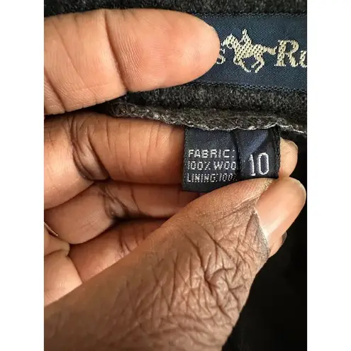 Vintage Hunters Run Wool Skirt Gray Midi Long Dark Academia 80s Minimalist 28 Size undefined