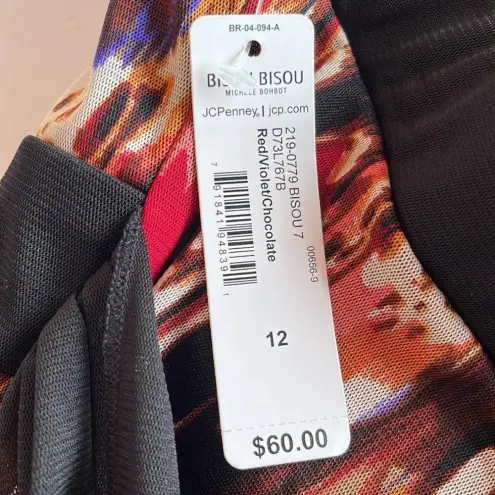 Bisou Bisou NWT holiday party dress strapless dress fun flirty vibrant bohemian