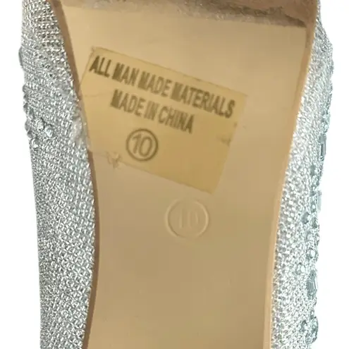 Top Moda Silver Rhinestone Sparkling Platform Stiletto Heels Apple-2