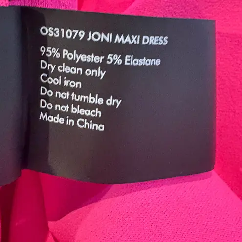 Solace London Joni Maxi Dress Magenta Pink Sleeveless Size US 6 UK 10