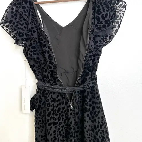 Bishop and Young Bishop + Young Emily Animal Print Dress Black Size M