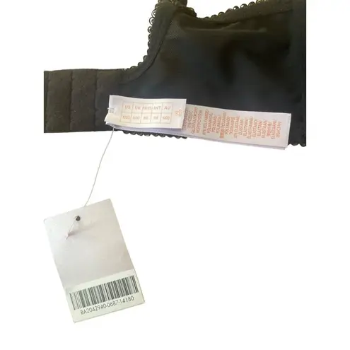 Savage X Fenty Black Lace Bra Size 32DD Underwire Semi Sheer Unlined New NWT