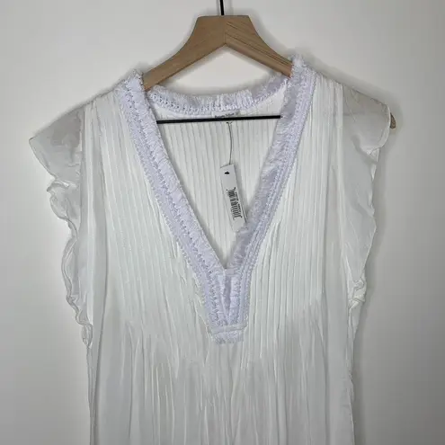 Poupette St. Barth Sasha Mini Dress White New Womens Small