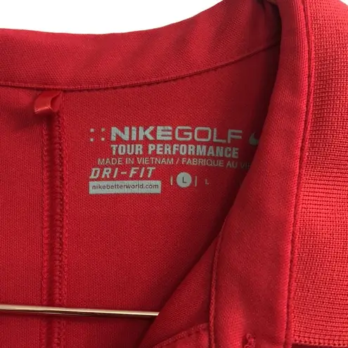 Nike RED  GOLF PERFORMANCE DRI FIT POLO