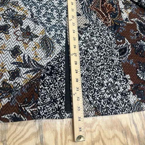 Susan Graver Duster Jacket Size 1X Stretch Knit Goblincore Cottage Earthy Artsy