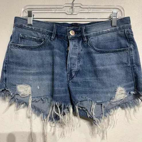 3x1  NYC Cut Off Denim Distress Shorts Sz 25