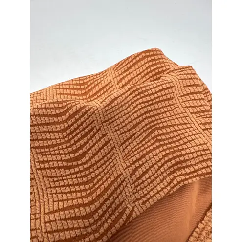Aerie NEW  Crinkle High Waisted Cheeky Bikini Bottom in an amber clay color XS