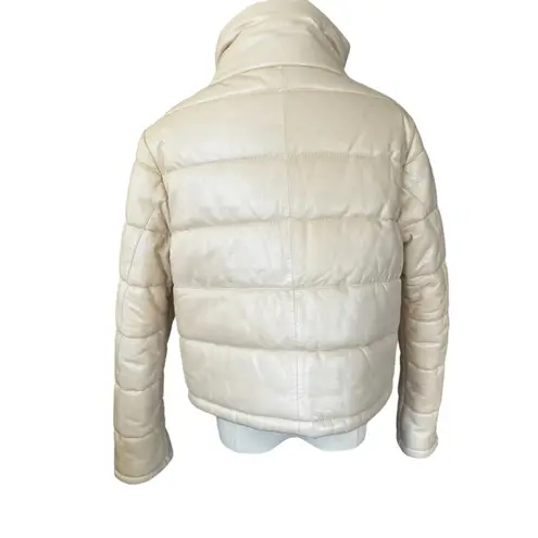 LTH JKT Cay Cropped Puffer Jacket in Pearl White Size Small White
