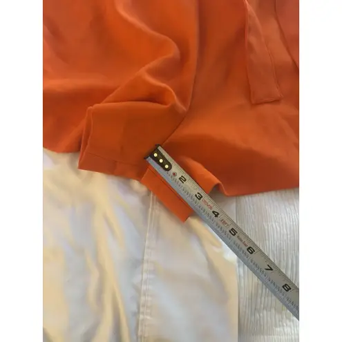 Victoria Beckham x Target Orange Romper Scalloped Shorts Tie Waist Chic Medium - Image 5