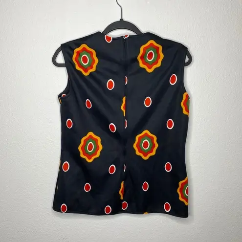 Vintage Polyester 2 Piece Blouse Set Size 14