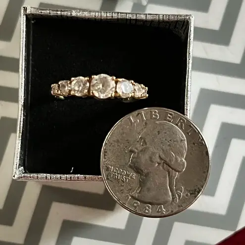 10K Yellow Gold CZ Ring