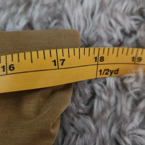 Anthropologie Celandine The Gabbie Strapless Ruched Midi Set Bronze Size Large Gold