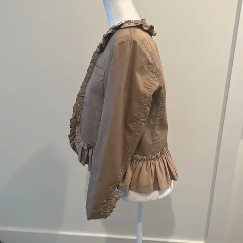 J.Crew NWT  Ruffle Chino Lady jacket Sz 10 - Image 2