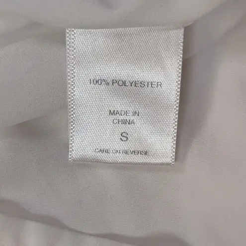 New York & Company Sleeveless Polka Dot Ruffle Maxi Dress Black and White Small