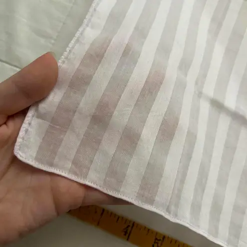 Pink floral embroidered strip print bandana 0665