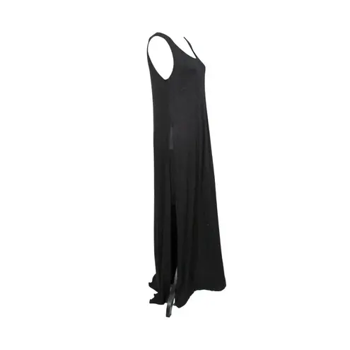 Hot Gal Black Maxi Dress with Side Slits – Size 1X, 2010s Style