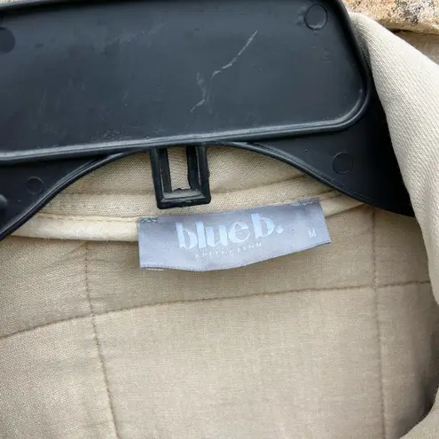 Blue b. Quilted Bomber Jacket Tan Size Medium