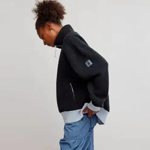 Free People Movement NWT Hit The Slopes Quarter Zip Fleece Pullover