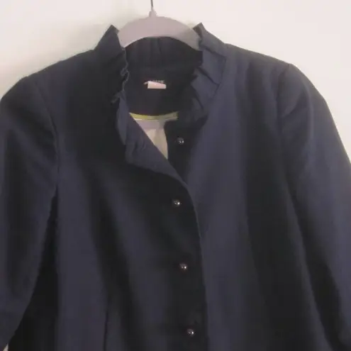 J.Crew  Cropped Navy Blue Cotton Jacket Size 0