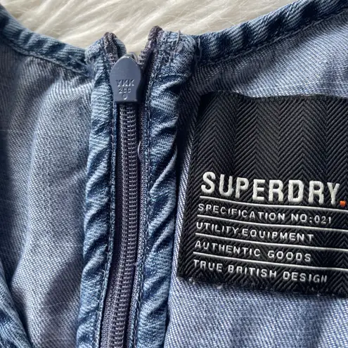 Superdry Desert T-shirt Chambray Indigo Dress