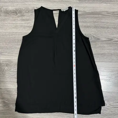 Pleione Women Black Sleeveless Relaxed Business Casual Tank Top Size S Made USA