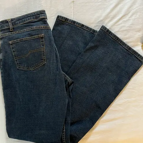 Caslon Women’s Size 12 Blue Bootcut Jeans Mid Rise Stretch Denim Made in Turkey