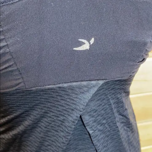 Glyder Black Mesh Baby Doll Halter Tank Top XS