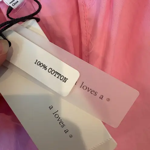 A loves A Pink Ruffle Sleeve Tiered Dress – Size Small, NWT