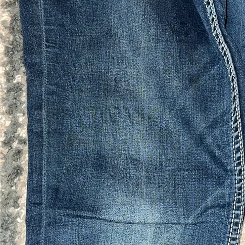 Indigo Wide Leg Jeans Women's BKE STELLA boot Jeans 31XXL 31x37 EUC