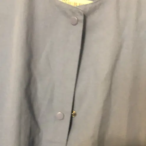 Landau Women’s Warm Up Scrub Jacket Size Medium Blue Color