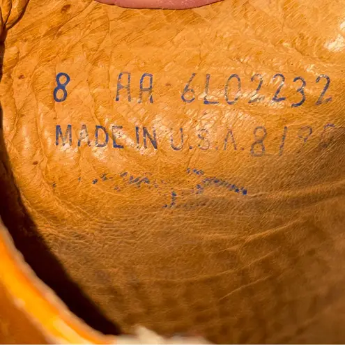 Frye Vintage 1970’s  Black Label Cognac Campus Boots Shoes size 8AA  #8190 thumbnail 10