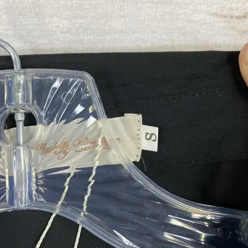 Simply Couture Top Womens S Black White Lace Button Up Long Sleeve Lightweight