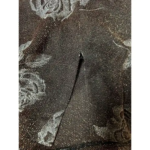 After Dark Copper Brown With Copper Specks Floral Size 16 Sleeveless Note Flaw