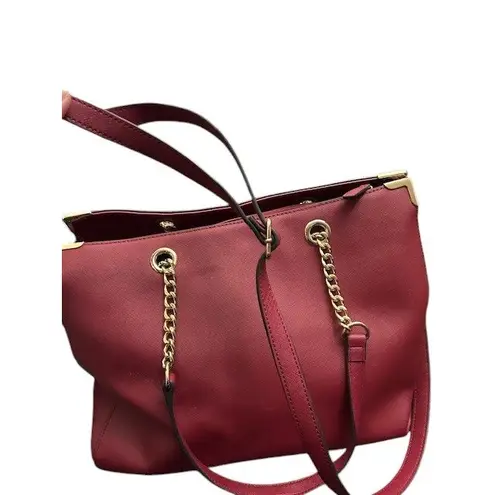 wilson's leather ‎ Burgandy Purse Genuine Leather Roomy Sturdy Fall Elegant Luxe