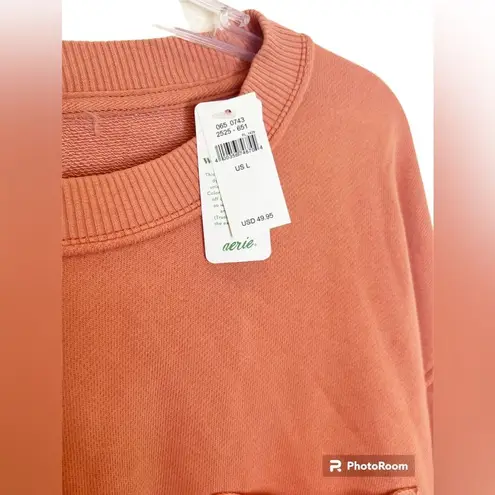 Aerie NWT  Everyday Pocket Sweater Coral Size Large (PLEASE READ DESCRIPTION)