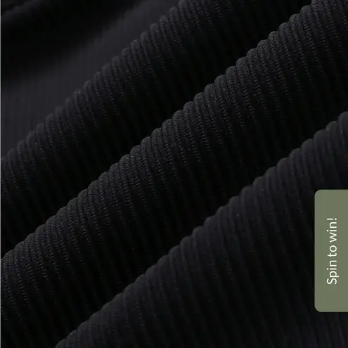 Berlook Contrast Triangle Halter Bikini Top and Contrast Tie Bikini Bottom 43 Black Size M