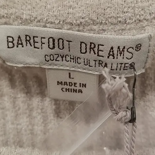 Barefoot Dreams 💕 CozyChic Ultra Lite Sleeveless Boatneck Top ~ Fog Gray L NWT