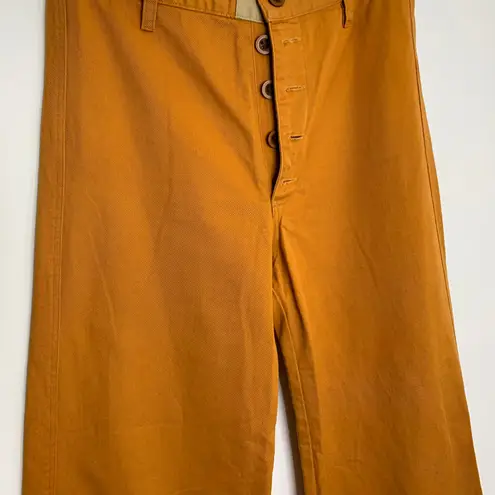 Christy Dawn the Noah Wide Leg High Rise Pant in Pumpkin Womens Size 28