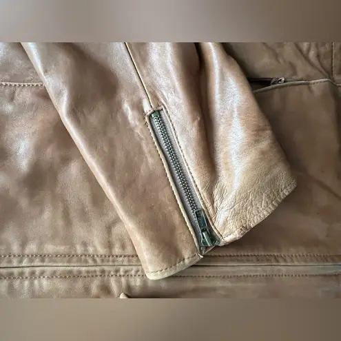 Marvin Richards | women’s leather & rabbit fur jacket. Size: XL