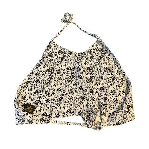 Classic Imports Made in India Cotton Bohemian Elephant Bandeau Halter Top White Size M