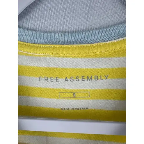 Free Assembly Yellow & White Striped Organic Cotton T