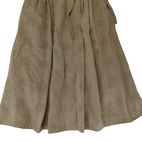 Vintage Westerland Skirt Burlap Midi Loose A