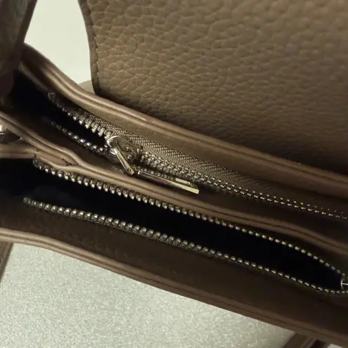 Taupe Faux Leather Purse NWOT Brown