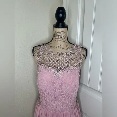 City Triangles NTM: David’s Bridal Blush Pink A-Line Gown with Gemstones Sz 17