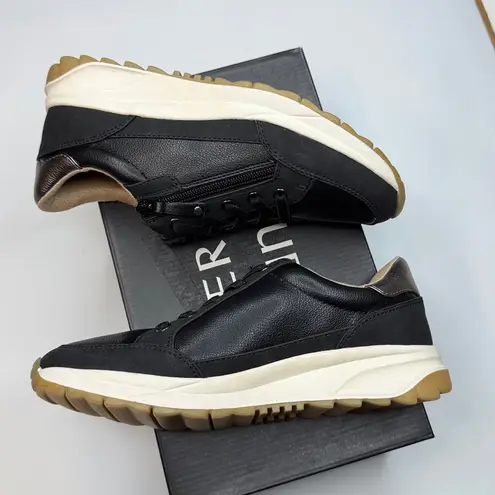 Naturalizer Women's Jace Lace-Up Sneakers- Size 7- Black/Pewter