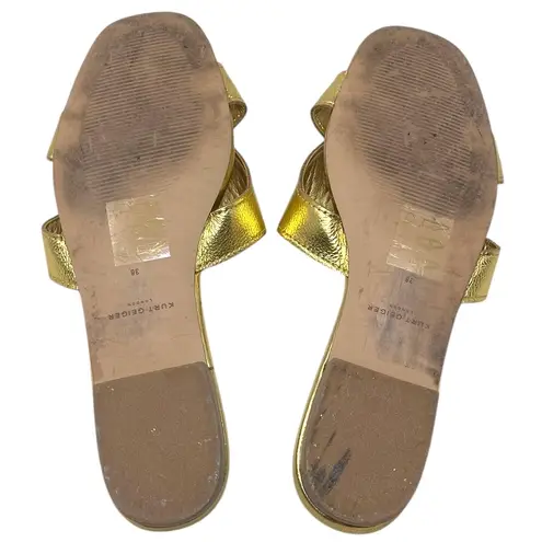 Kurt Geiger “Odina” Metallic Gold Leather Sandals Women’s Size EU 38/US 7.5